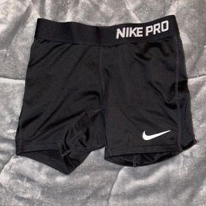 Youth medium black Nike pros - spandex